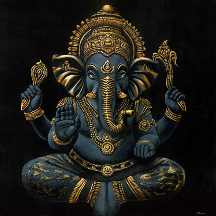Classic Ganesha 绘画, 48x48 in