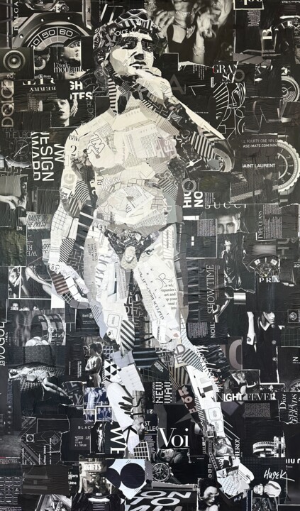 Michelangelo's David 拼贴, 60x36 in