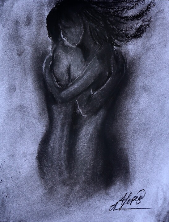 Lover's embrace 图画, 16x12 in