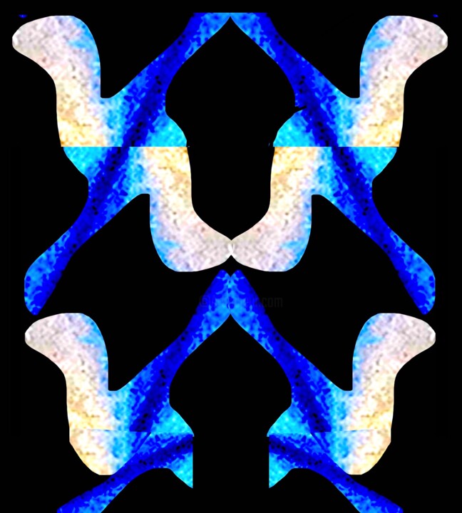 Organic Symmetry 3d2b 数字艺术, 30x27 in