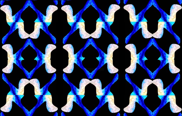 Organic Symmetry 3d5 数字艺术, 19.2x30 in