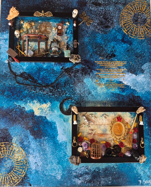 Cabinet de curiosités 拼贴, 21.7x18.1 in