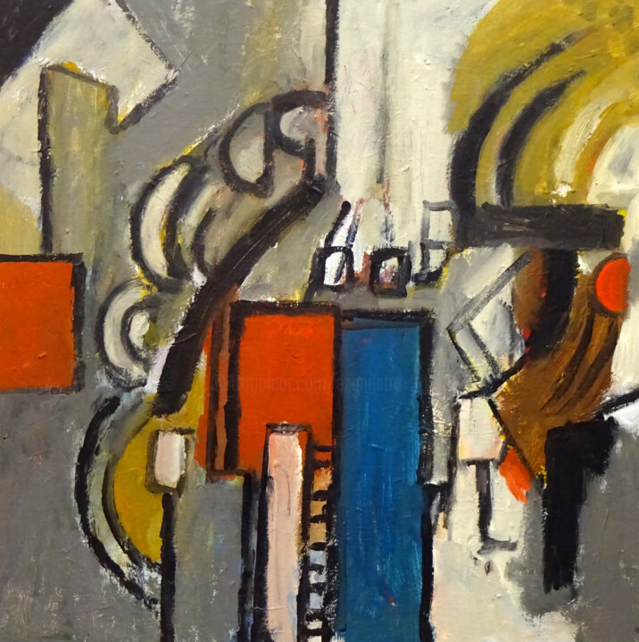Composition 7076 绘画, 35.4x35.4 in