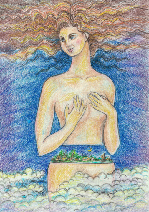 绘画,  11.7x8.3 in 