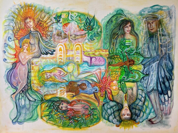 Variationen der Liebe - Ansicht 1 绘画, 47.2x63 in