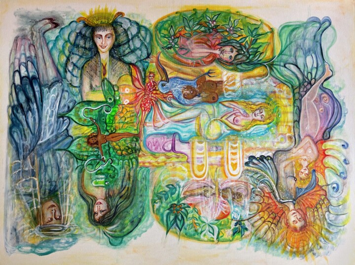 Variationen der Liebe - Ansicht 2 绘画, 47.2x63 in