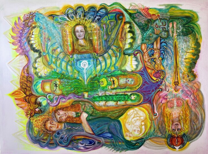 Königliche Liebe - Ansicht 1 绘画, 47.2x63 in