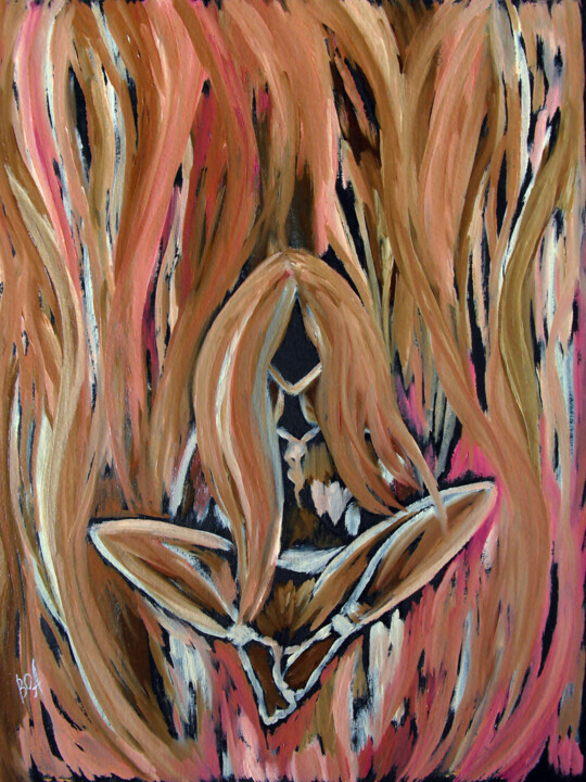 Spirit of fire 绘画, 15.8x11.8 in