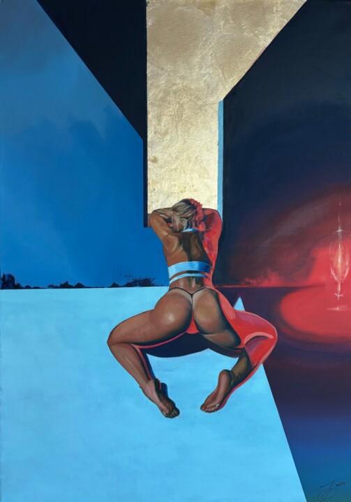 Red Light 绘画, 39.4x27.6 in