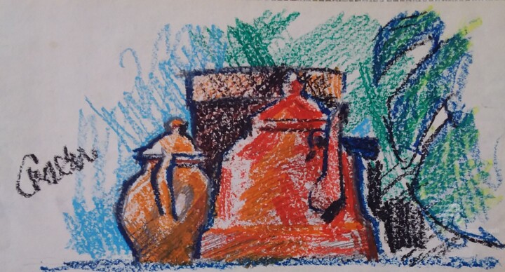 绘画,  3.9x8.3 in 