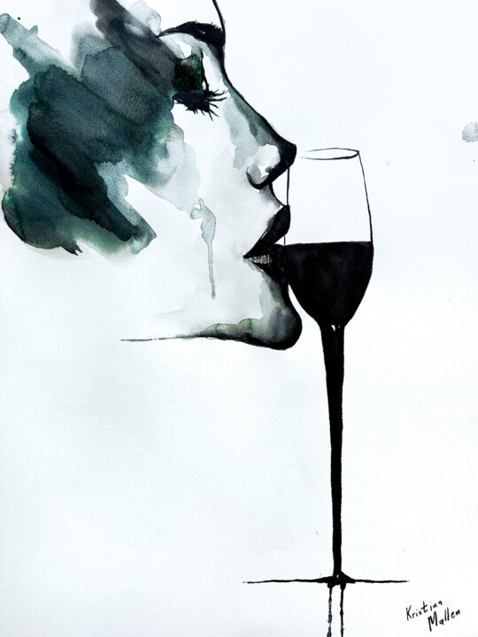 Swallow My Silence 绘画, 25.6x19.7 in