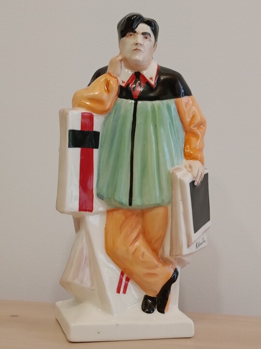 Malevich de la serie "Artistas" 雕塑, 9.8x3.9 in