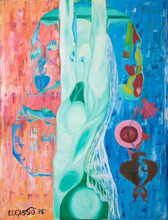 Miss Universum 绘画, 55.7x41.3 in