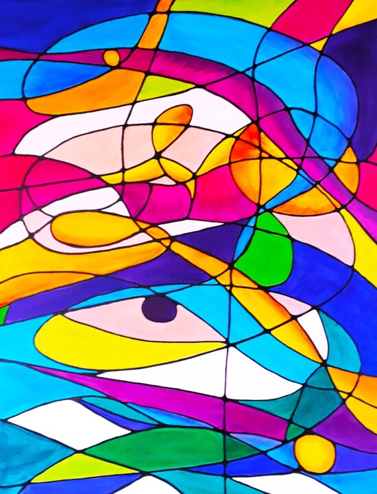 "Metamorphoses 8" başlıklı Tablo Alla Kosteleckaya tarafından, Orijinal sanat, Akrilik Ahşap Sedye çerçevesi üzerine monte e…