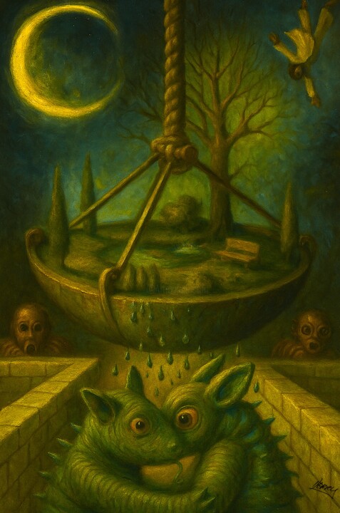Hanging Garden 绘画, 21.3x14.2 in