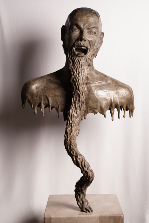 Escultura titulada "el clarividente" por Don Stanley Shoemaker, Obra de arte original, Bronce