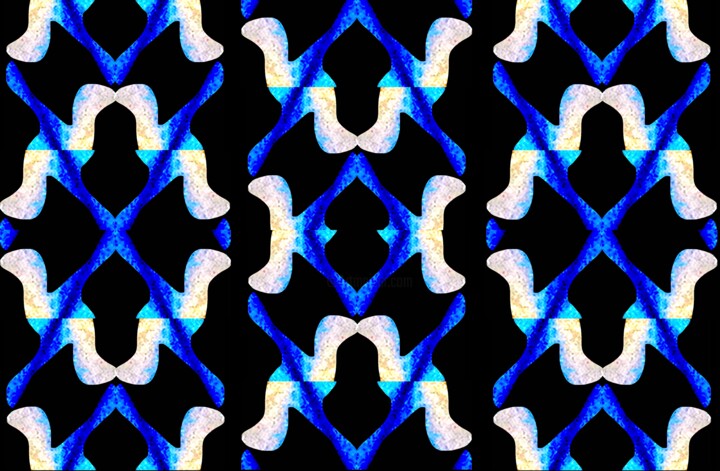 Organic Symmetry 3d11 数字艺术, 26.2x40 in