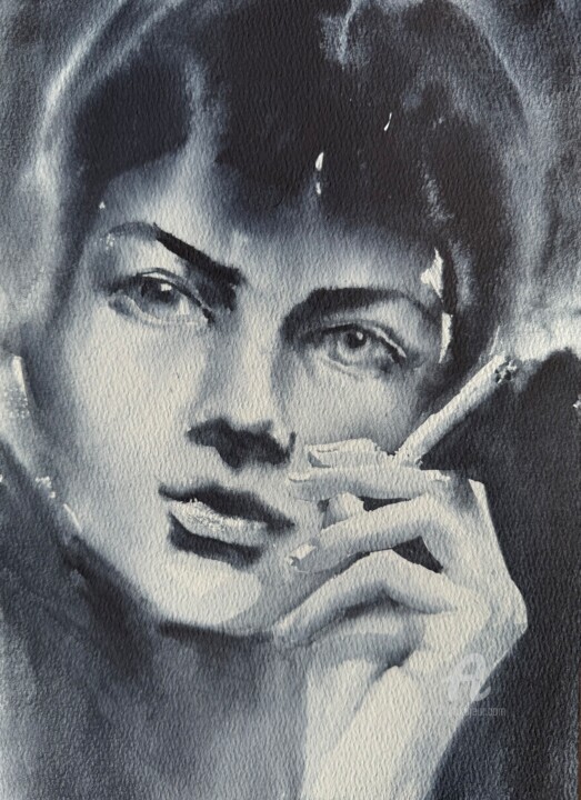 «Loneliness« 绘画, 11.7x8.3 in