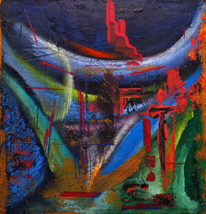 Staircase to Heaven 绘画, 13x13.8 in