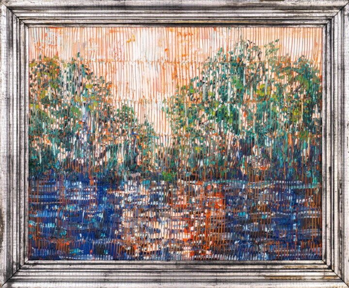 Картина под названием "Bayou Madewood (La…" - Hunt Slonem, Подлинное произведение искусства, Масло