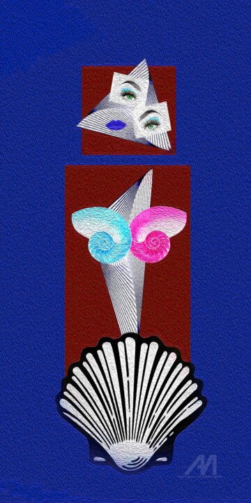 Botticelli's Venus II Digital Arts, 16x8 in