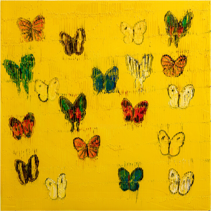 Elm Court Fritillary 绘画, 40x40 in