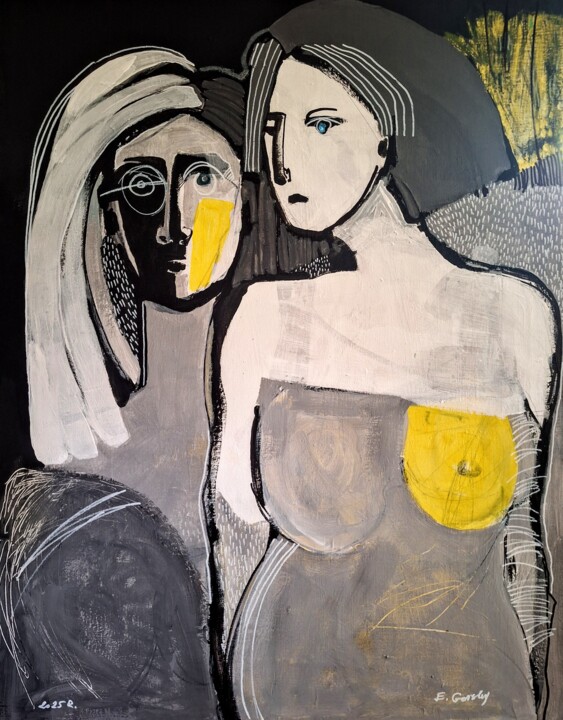 KIM JESTEŚ / PROJECT YELLOW III 绘画, 35.8x27.6 in