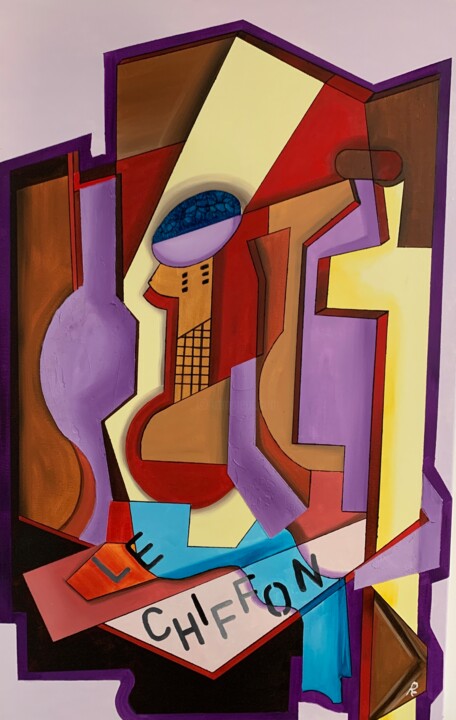 LE CHIFFON 绘画, 31.5x19.7 in