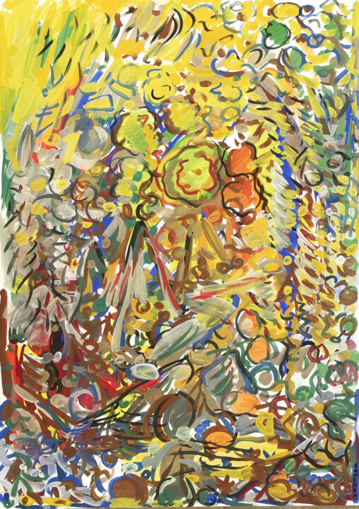 Il y aura bientôt de la neige ici 绘画, 39x27.2 in