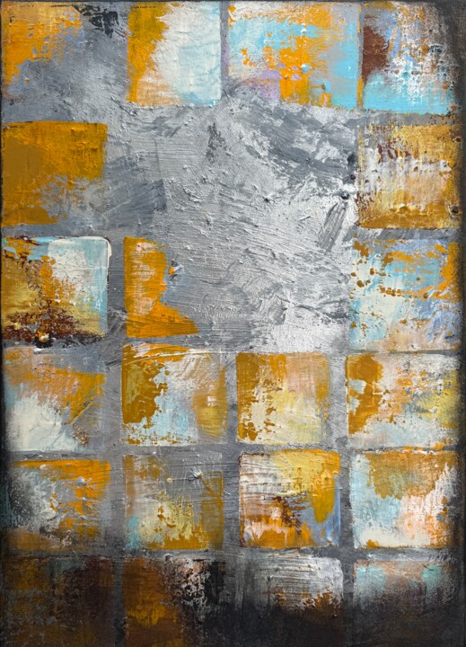 City in Reflection 绘画, 27.6x19.7 in