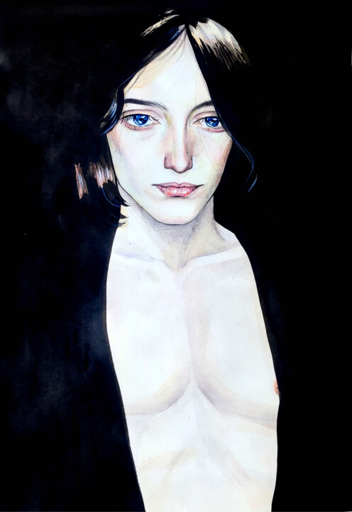 Out of the Dark 绘画, 16.5x11.4 in