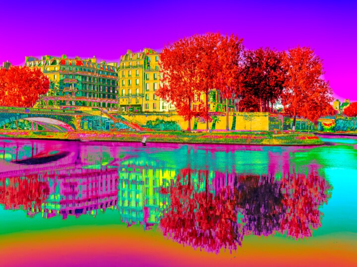 Seine psychédélique Photography, 35.4x26.4 in