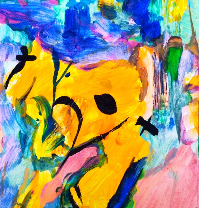 Subliminal Naive Yellowrotica - 18 绘画, 2.8x2.8 in