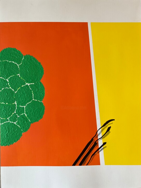 Croissance amorcée 绘画, 15.8x11.8 in