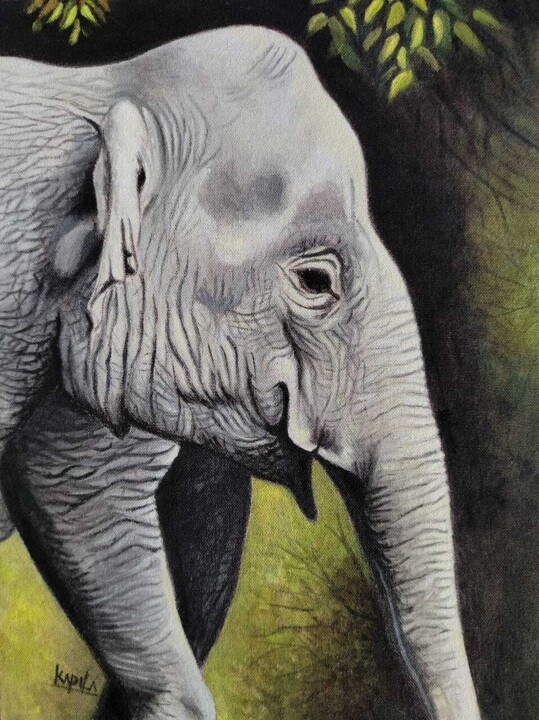 Gentle Colossus 绘画, 16x12 in