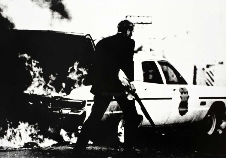 Steve McQueen Getaway 绘画, 39.8x56.7 in