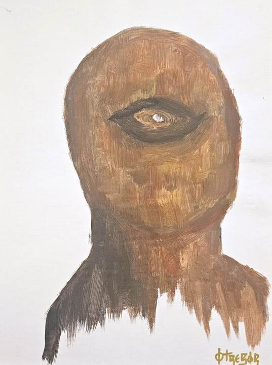 SINGLE EYE #4 绘画, 11.8x8.7 in