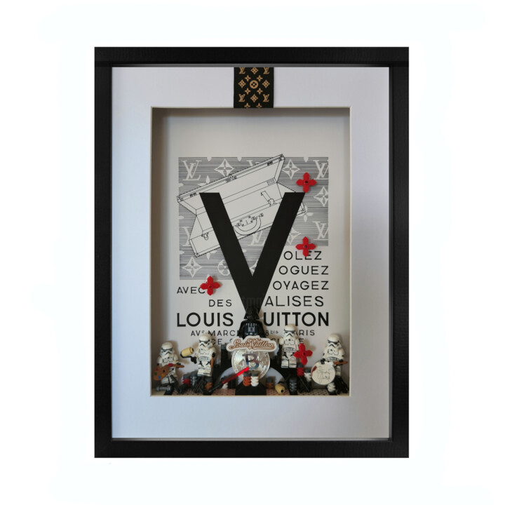 STAR WARS " VOYAGE en VUITTON " 雕塑, 15.8x11.8 in