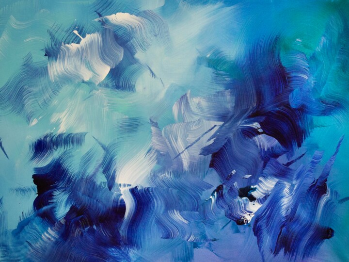 Blue Awakening 绘画, 27x36 in