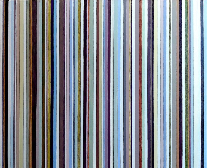 BLUE LINE 绘画, 23.6x28.7 in
