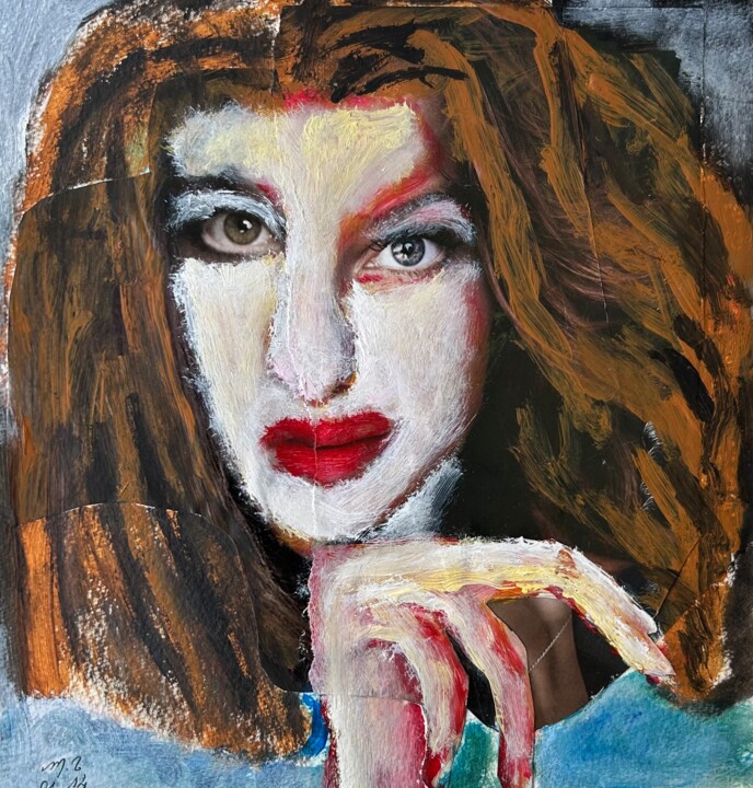 Strike a pose 绘画, 12.6x9.8 in