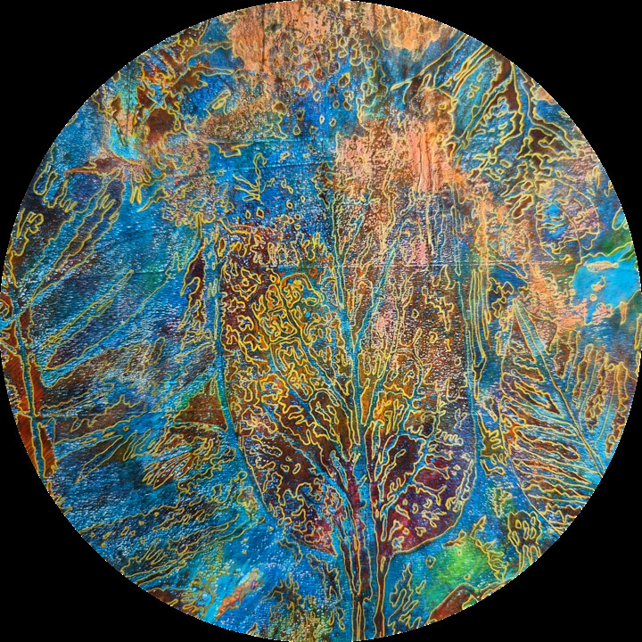 Beautiful Misterious Underwater World 绘画, 7.9x7.9 in