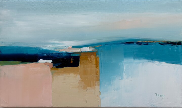 Peinture intitulée "Echo du silence" par Sandrine Hirson, Œuvre d'art originale, Huile Monté sur Châssis en bois