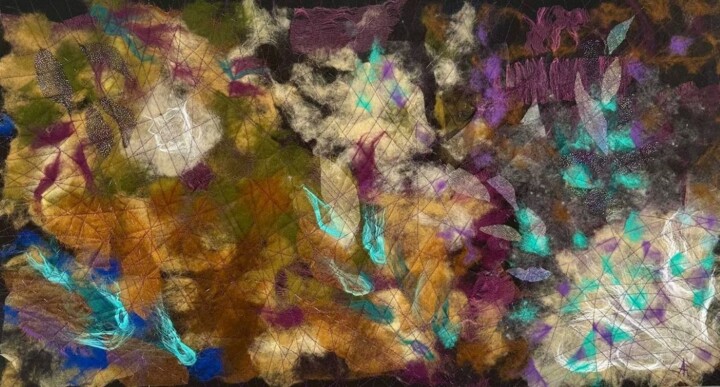 Тайны леса/ Secrets of the forest 纺织艺术, 21.7x39.4 in