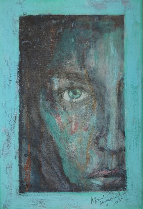 Deep Gaze 绘画, 11.8x7.9 in