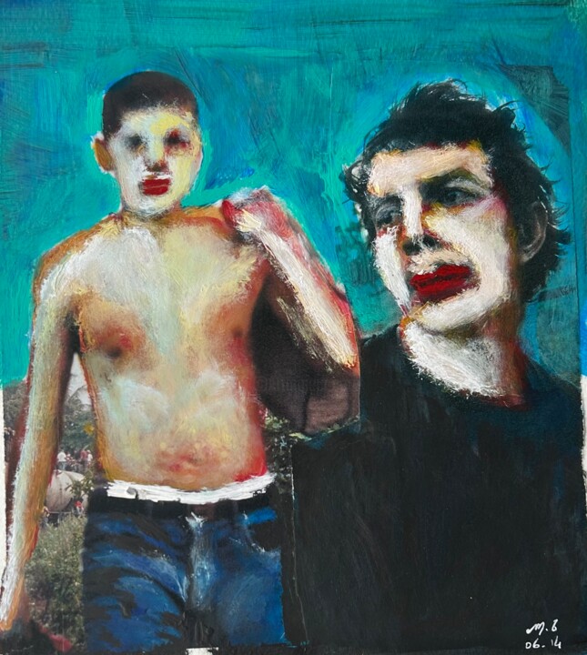 Boys don’t cry 绘画, 12.6x11 in