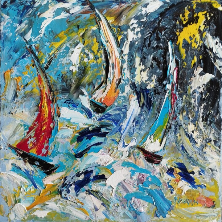 regate..(v) 绘画, 15.8x15.8 in