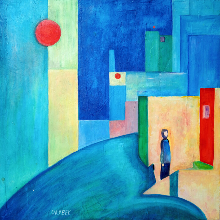 Embracing Shirāz 绘画, 24.6x24.6 in