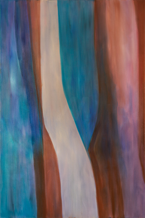 Pintura intitulada "Ascending thought-a…" por Godwin Muscat Azzopardi (Godwin), Obras de arte originais, Óleo Montado em Arm…