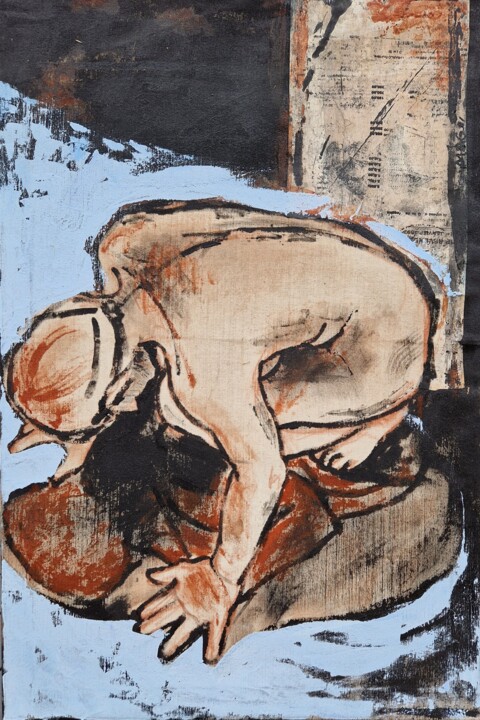 Prosternation 绘画, 35.4x23.6 in